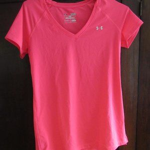 Women's UNDER ARMOUR Heat Gear XS Pink Top